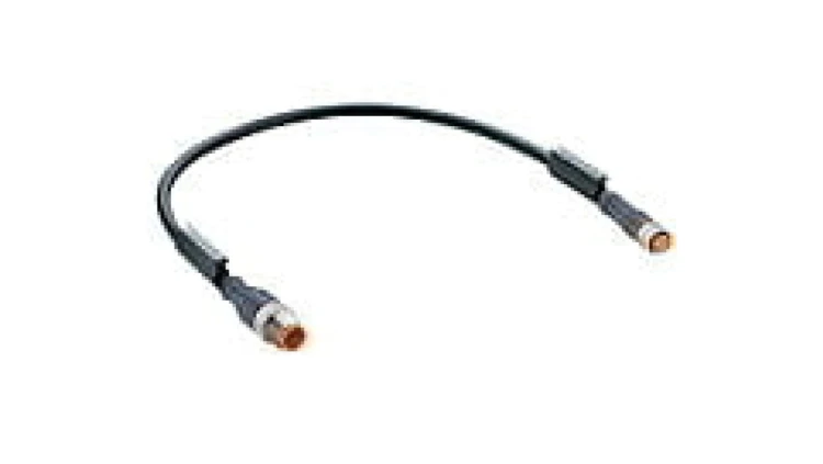 Kabel konfekcjonowany obustronnie zakończony złącza M8 4-pin żeńskie proste M12 męskie proste RST 4-RKMV 4-225/0,6 M