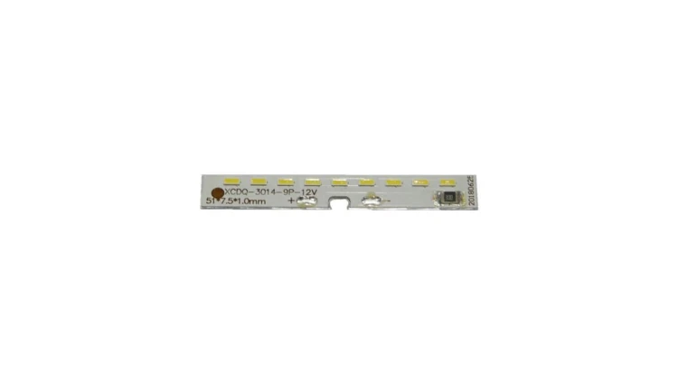 Moduł 9 led smd 2835 1,5W Beryl Ontario 12VDC zimny 6500K do lamp led / opraw schodowych
