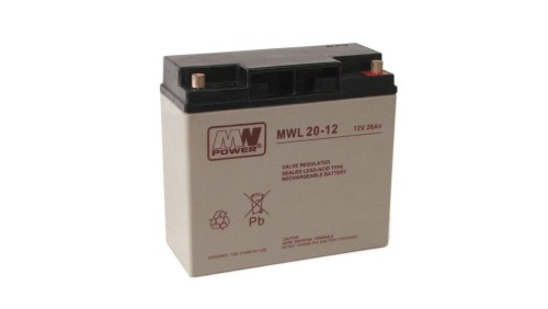 Akumulator AGM 12V 20Ah (181x77x167mm) MWL 20-12