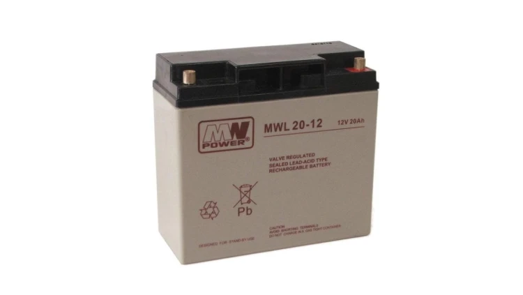 Akumulator AGM 12V 20Ah (181x77x167mm) MWL 20-12