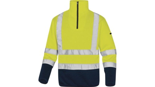 Bluza polarowa ostrzegawcza imitacja swetra kolor żółto-niebieski rozmiar L MARHVJMGT