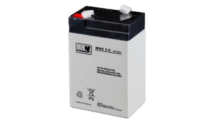 Akumulator AGM 6V 5Ah (70x47x101mm) MWS 5-6