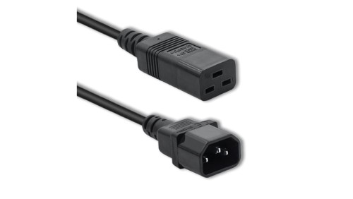 Qoltec Kabel przedłużający zasilający IEC C14/C19 3x1.5mm² 2m