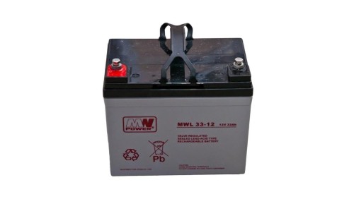 Akumulator AGM 12V 33Ah (196x152x170mm) MWL 33-12
