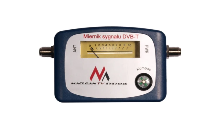 Miernik telewizyjny DVB-T Maclean MCTV-627 kabel 25cm F-F, etui, zestaw zasilający MCTV-627