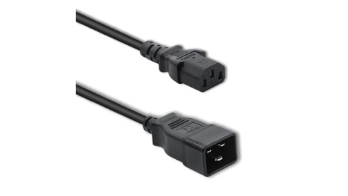 Qoltec Kabel przedłużający zasilający IEC C20/C13 3x1.5mm² 1.2m