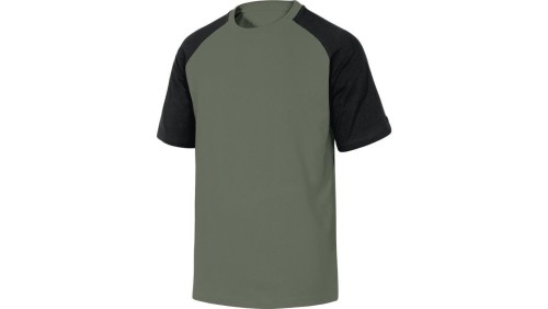 T-Shirt z 100 bawełny kolor zielono-czarny rozmiar S GENOAVEPT
