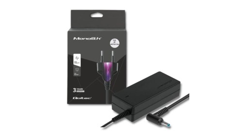 Qoltec Zasilacz do laptopa HP 65W 19.5V 3.33A 4.5*3.0+pin +kabel zasilający