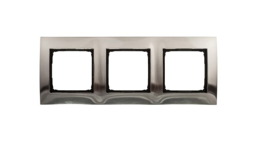 Simon 54 Premium Ramka potrójna metalowa inox DR3/61