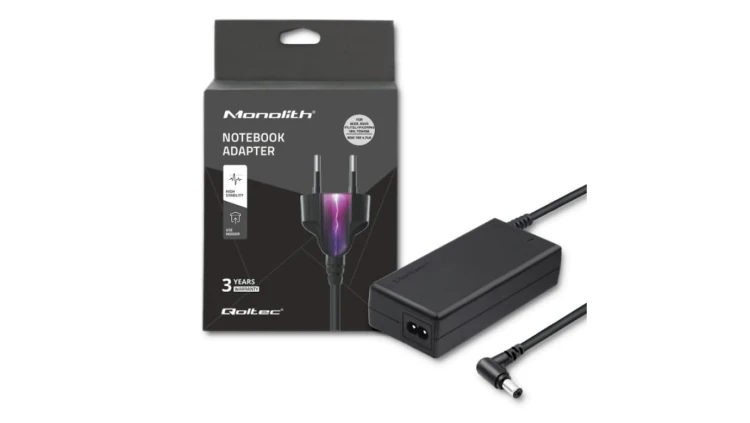 Qoltec Zasilacz do laptopa 90W 19V 4.74A 5.5*2.5 +kabel zasilający