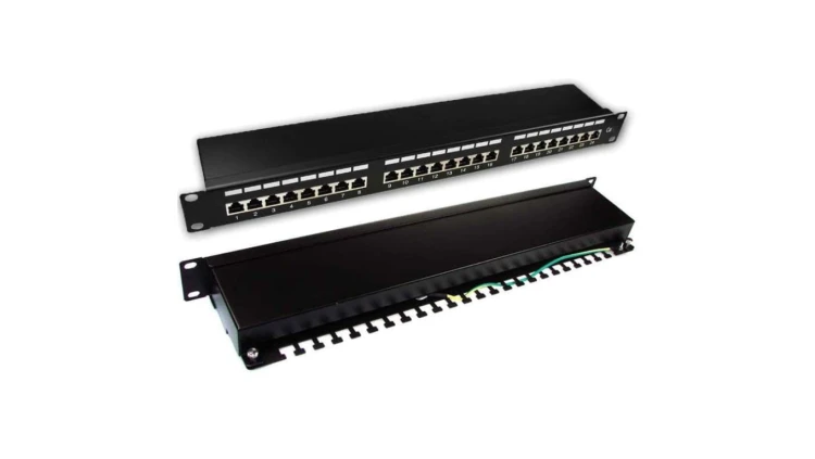 CU.PP.00045 Patch panel 19 1U 24xRJ45 kat.6 FTP GMPnet supported by BITNER - 25 LAT gwarancji