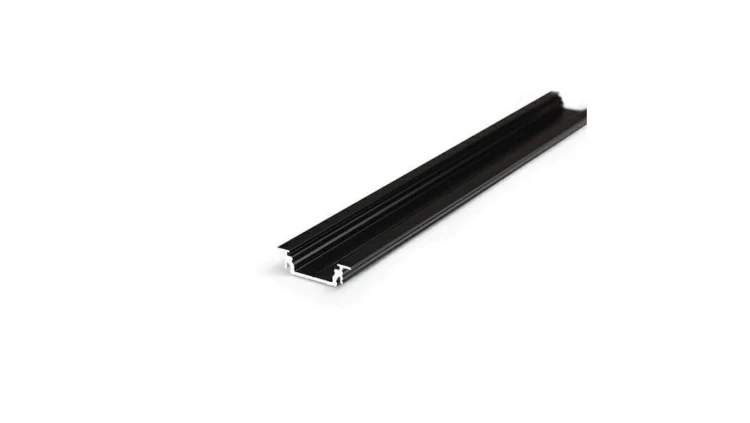 Profil led Groove14 2m czarny wpuszczany szeroki a3020021