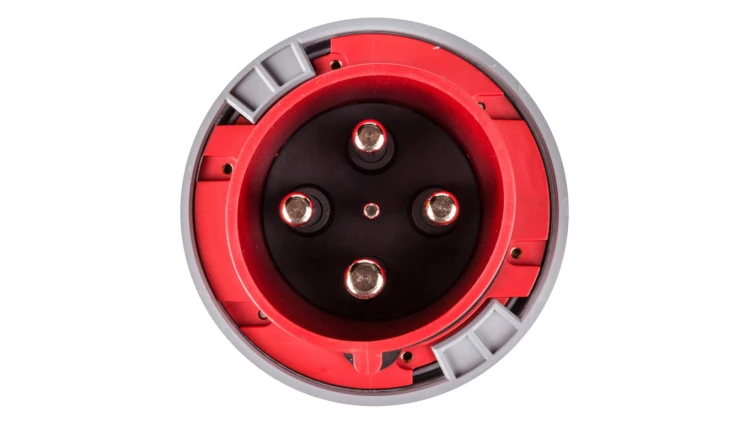 Wtyczka przenośna 125A 4P 400V czerwona IP67 POWER TWIST 044-6