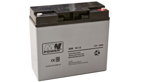 Akumulator AGM 12V 18Ah (181x77x167mm) MW 18-12