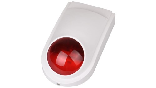 Sygnalizator akustyczno-optyczny 115dB, piezoelektryczny, optyka-diody LED, pobór 250mA/5mA, 6-12V SV 101