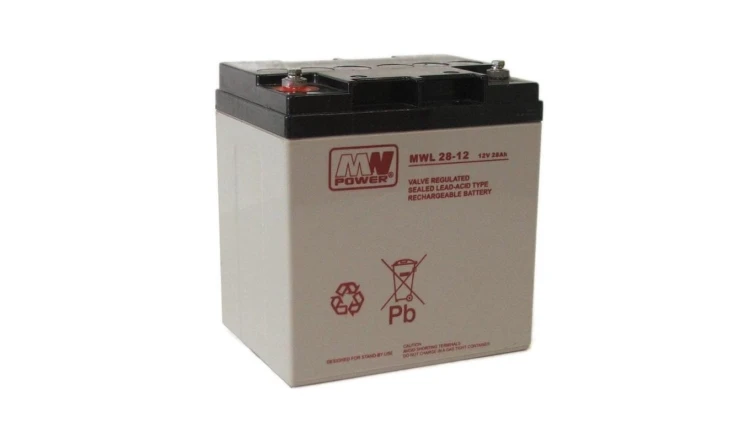 Akumulator AGM 12V 28Ah (166x125x175mm) MWL 28-12