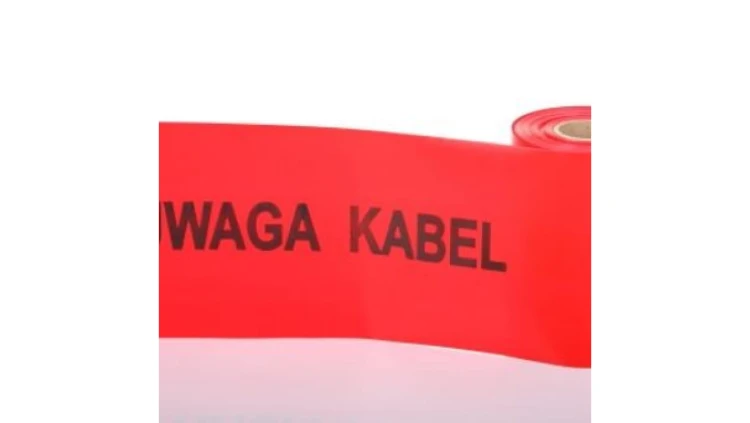 Folia kablowa czerwona z nadrukiem 40cm/0,3mm TO-ENCn/30/40 /100m/