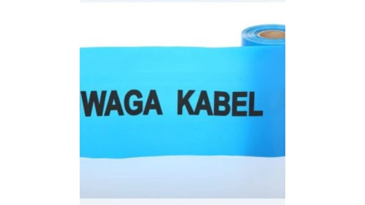 Folia kablowa niebIeiska z nadrukiem 40 cm/ 0,08 mm TO-ENNn/8/40 /100m/
