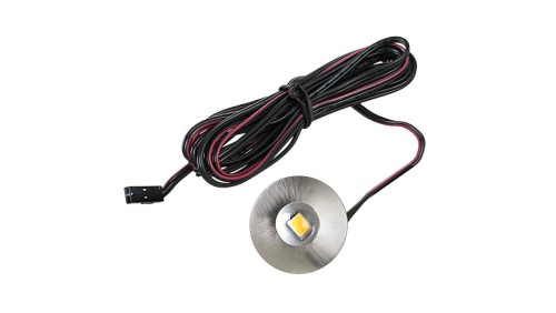 LedPoint Oprawa meblowa led okrągla 0,7W zimna biała wpuszczana podszafkowa