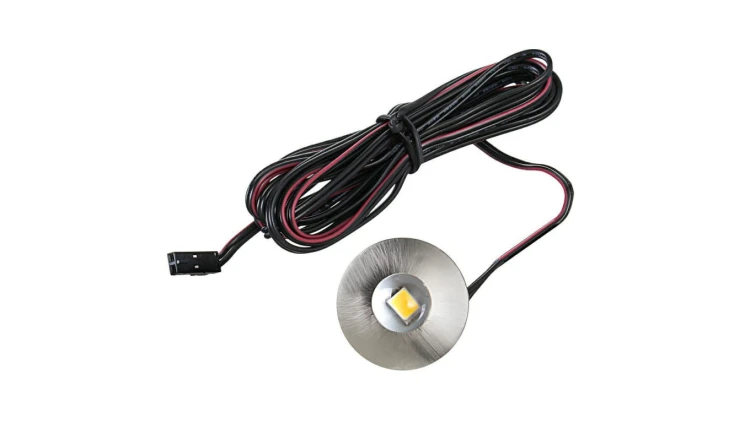 LedPoint Oprawa meblowa led okrągla 0,7W zimna biała wpuszczana podszafkowa