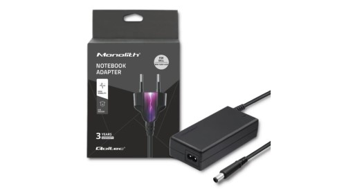 Qoltec Zasilacz do laptopa Dell 90W 19.5V 4.62A 7.4*5.0+pin +kabel zasilający