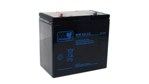 Akumulator AGM 12V 55Ah (226x135x214mm) MW 55-12