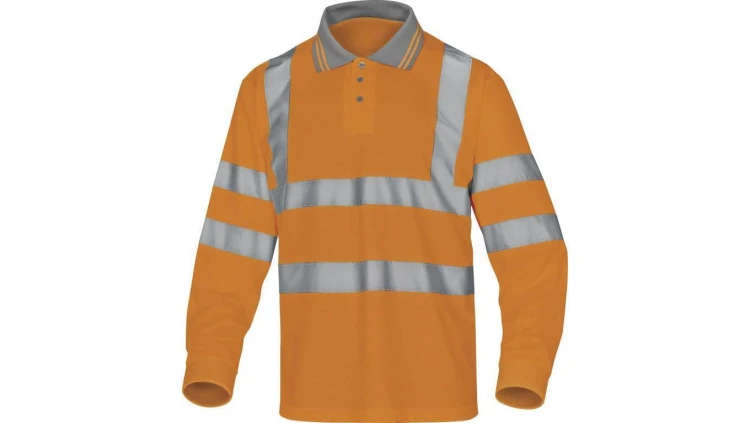Polo ostrzegawcze z poliestru kolor pomarańczowy rozmiar XL METEOORXG