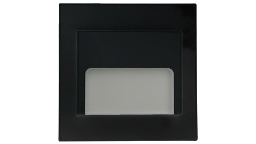 Oprawa Ontario czarna 1,5W 12VDC 4000K 9 led smd 3014 kwadrat do puszki fi 60