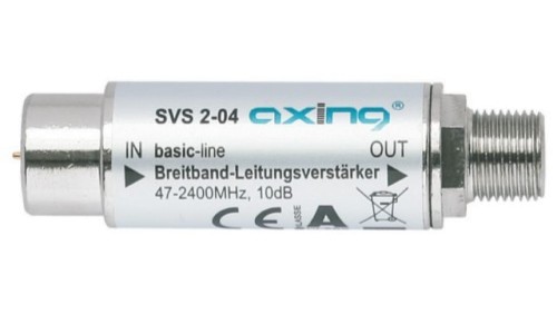 Wzmacniacz liniowy szerokopasmowy SAT SVS 2-04 wzmocnienie 10dB SVS 2-04 MINI