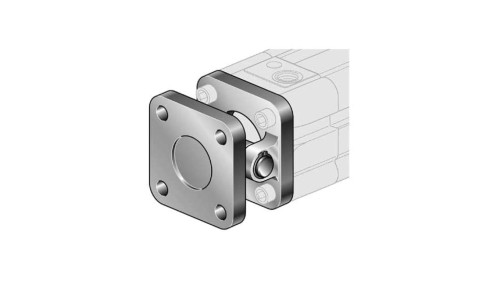 Ucho proste kompletne do siłownika pneumatycznego D32, ISO15552/6431, ISO21287, ze śrubami montaż.