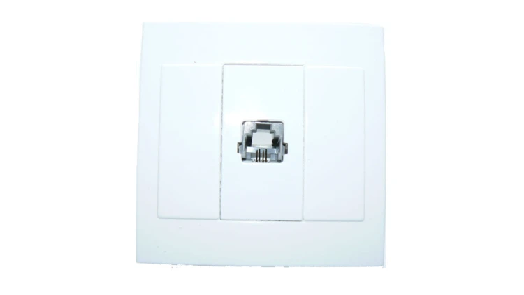 Gniazdo telefoniczne p/t RJ-11 6p4c z pazurkami GTP-14M/p