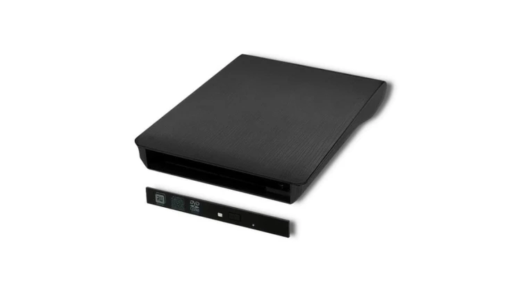 Qoltec Obudowa/kieszeń na napęd optyczny CD/DVD SATA USB 3.0 9.5mm wbudowany kabel