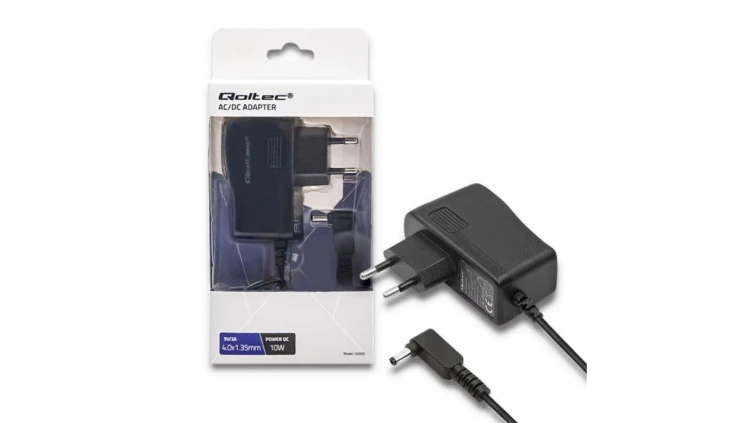 Qoltec Zasilacz wtyczkowy 10W 5V 2A 4.0*1.35