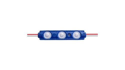 Moduł 160st 3 led 2835 0,72W niebieski 12VDC