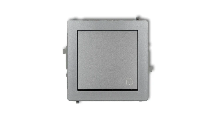 DECO Przycisk /dzwonek/ srebrny metalik 7DWP-4