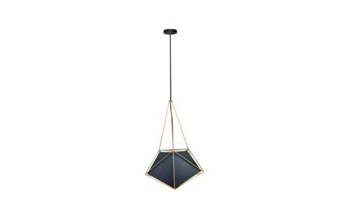 Lampa Wisząca VT-7401 Basics Złoto/Czarny Abażur 400x540 3945