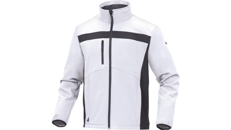 Bluza z Softshell Poliestru i elastanu kolor biało-szary rozmiar 3XL LULE2BC3X