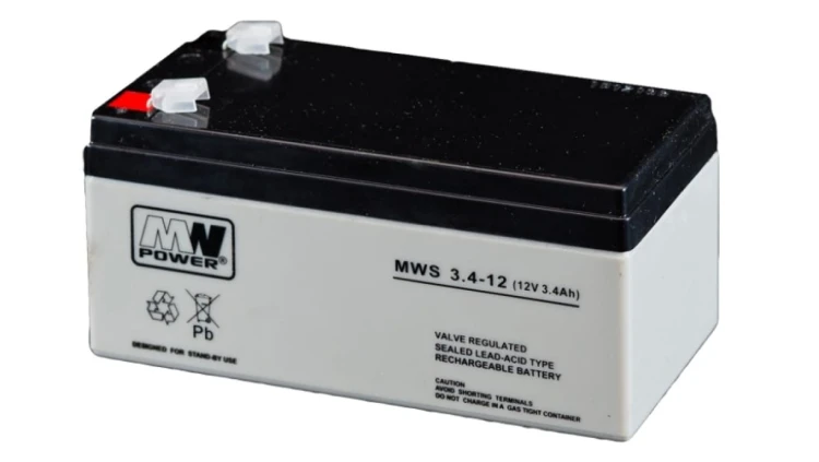 Akumulator AGM 12V 3,4Ah (134x67x60mm) MWS 3.4-12