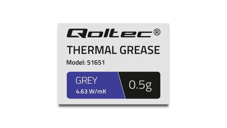 Qoltec Pasta termoprzewodząca 4.63 W/m-K 0.5g Szara