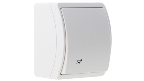 Koala Przycisk /światło/ n/t IP44 biały VW 156-01 61.351
