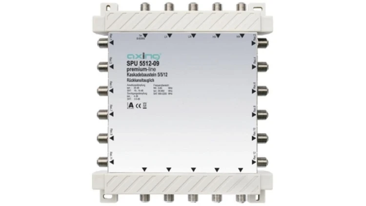 Multiswitch 5/12 SPU 5512-09 z pasywną tv Naziemną 5 wejść / 12 wyjść SPU 5512-09