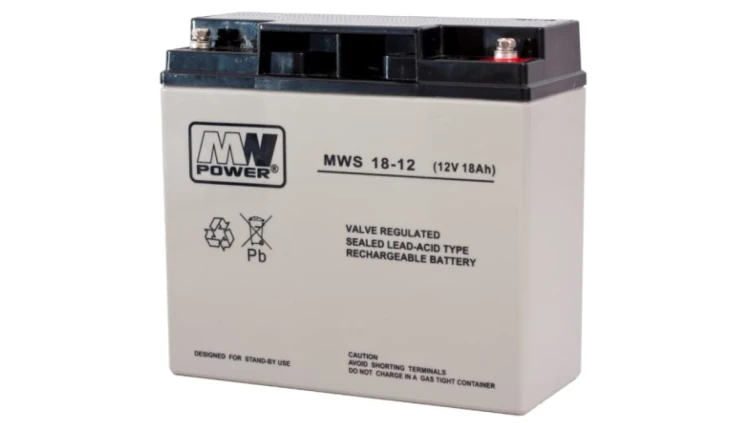 Akumulator AGM 12V 18Ah (181x77x167mm) MWS 18-12