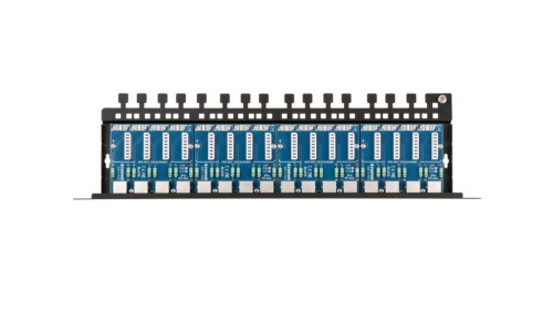 16-kanałowy patch panel do sieci LAN 100Mbit, zintegrowany z zabezpieczeniem przeciwprzepięciowym PTU-516R-ECO/PoE