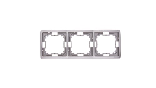 Simon Basic Standard Ramka potrójna uniwersalna stal inox BMR3/21
