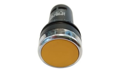 Przycisk F22-D-Y/11 płaski, żółty 1NO+1NC ( 22mm )