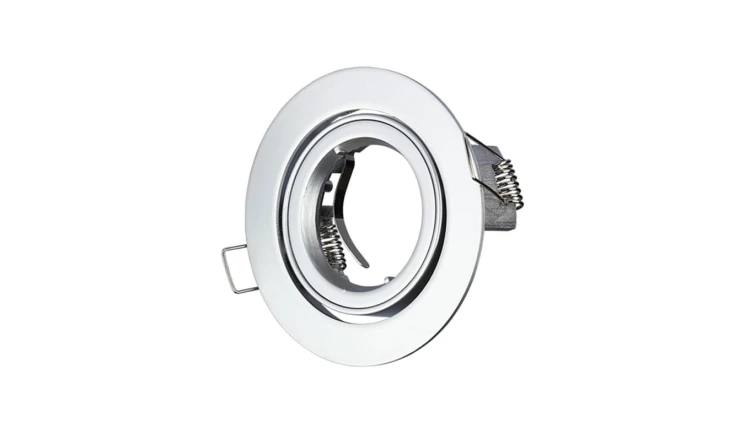 Oprawa punktowa Oczko 1xGU10 IP20 Okrągła Metaliczna Szarość 3647