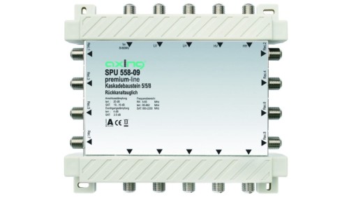 Multiswitch 5/8 pasywna tv naziemna 5 wejść / 8 wyjść SPU 558-09