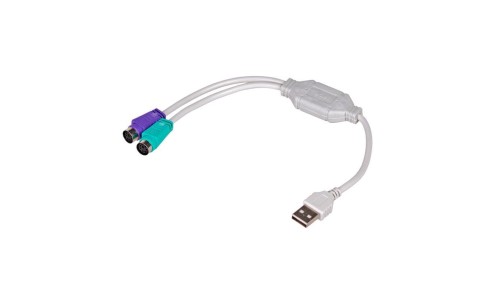Adapter z kablem Akyga AK-AD-15 USB A (m) / 2x PS/2 (m) 2x 15cm
