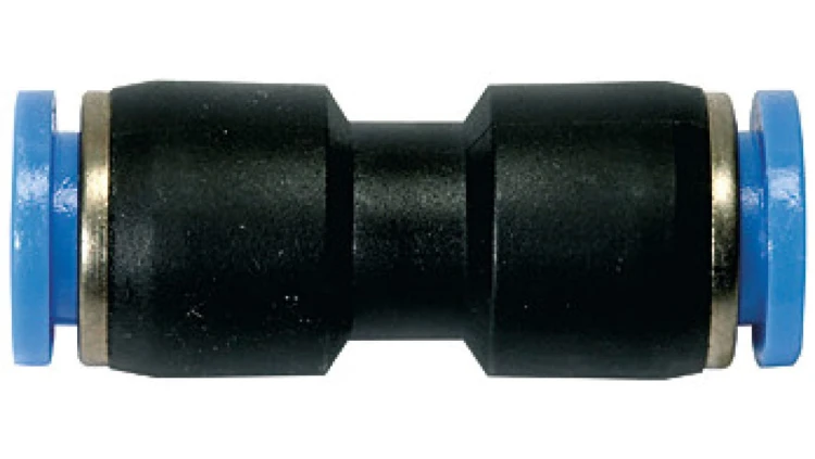 Złączka pneumatyczna wtykowa prosta przelotowa do węża fi 12 mm, tworzywo sztuczne