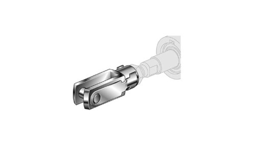 Końcówka widełkowa M12x1,25 do siłownika pneumatycznego D40, ISO15552/6431